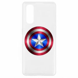 Чехол для Oppo Find X2 Щит Капитана Америка - PrintSalon
