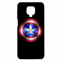 Чехол для Xiaomi Redmi Note 9S/9Pro/9Pro Max Щит Капитана Америка - PrintSalon
