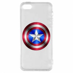 Чехол для iPhone5/5S/SE Щит Капитана Америка - PrintSalon
