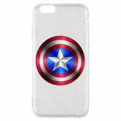 Чехол для iPhone 6/6S Щит Капитана Америка - PrintSalon