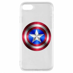 Чехол для iPhone 7 Щит Капитана Америка - PrintSalon