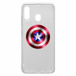 Чехол для Samsung A20 Щит кэпа - PrintSalon