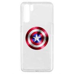 Чехол для Oppo A91/Reno3 Щит кэпа - PrintSalon