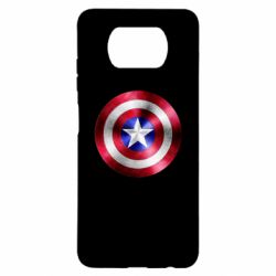 Чехол для Xiaomi Poco X3 Щит кэпа - PrintSalon