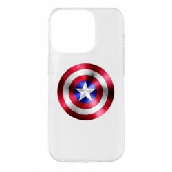 Чехол для iPhone 14 Pro Щит кэпа - PrintSalon