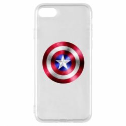 Чехол для iPhone 7 Щит кэпа - PrintSalon