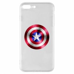 Чехол для iPhone 8 Plus Щит кэпа - PrintSalon