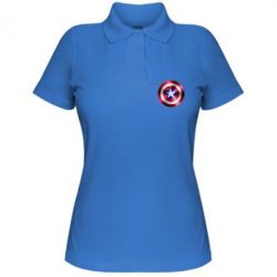 Женское поло Щит кэпа - PrintSalon