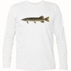 Футболка з довгим рукавом Щука - PrintSalon