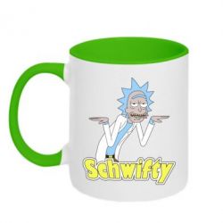 Чашка двухцветная 320ml Schwifty - PrintSalon