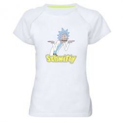 Женская футболка для спорта Schwifty - PrintSalon