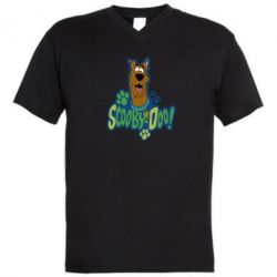 Мужская футболка  с V-образным вырезом Scooby Doo!