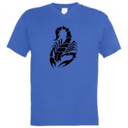 Мужская футболка  с V-образным вырезом Scorpio-PrintSalon Мужская футболка  с V-образным вырезом Scorpio