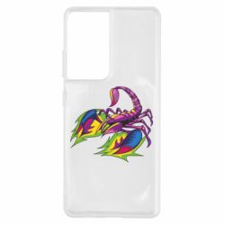 Чехол для Samsung S21 Ultra Scorpion tattoo-PrintSalon Чехол для Samsung S21 Ultra Scorpion tattoo