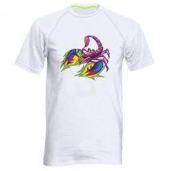 Мужская футболка для спорта Scorpion tattoo - PrintSalon