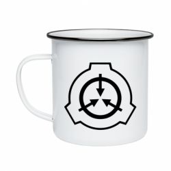 Кружка эмалированная SCP logo - PrintSalon
