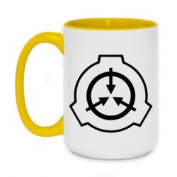 Чашка двухцветная 420ml SCP logo - PrintSalon