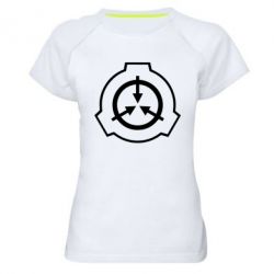 Женская футболка для спорта SCP logo - PrintSalon