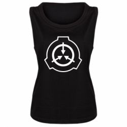 Женская майка SCP logo - PrintSalon