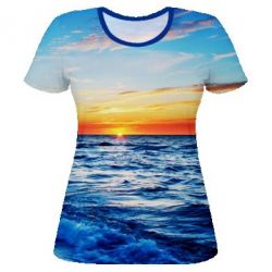 Женская футболка 3D Sea - PrintSalon