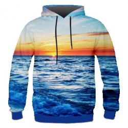 Мужское 3D худи Sea - PrintSalon