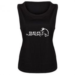 Женская майка SEAT SPORT - PrintSalon