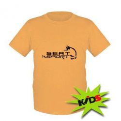 Детская футболка SEAT SPORT - PrintSalon