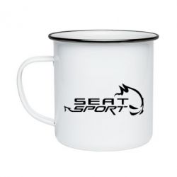 Кружка эмалированная SEAT SPORT - PrintSalon