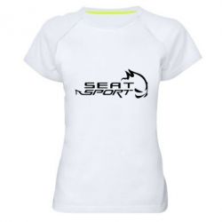 Женская футболка для спорта SEAT SPORT - PrintSalon
