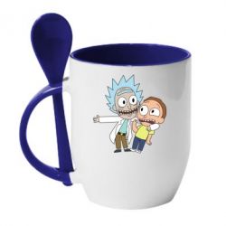 Чашка с ложкой See Morti - PrintSalon