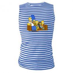 Майка-тельняшка Семейство Симпсонов - PrintSalon