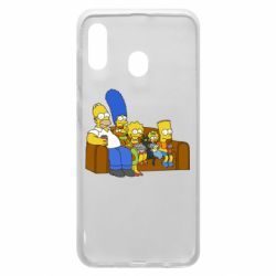 Чехол для Samsung A20 Семейство Симпсонов - PrintSalon