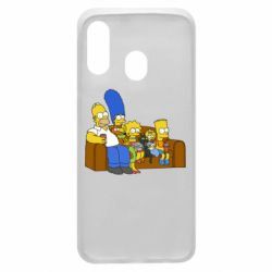 Чехол для Samsung A40 Семейство Симпсонов - PrintSalon