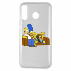 Чехол для Samsung M30 Семейство Симпсонов - PrintSalon
