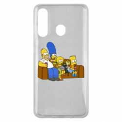 Чехол для Samsung M40 Семейство Симпсонов - PrintSalon