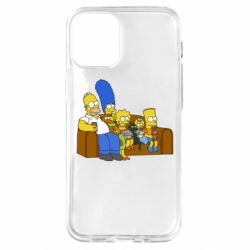 Чехол для iPhone 12 mini Семейство Симпсонов - PrintSalon