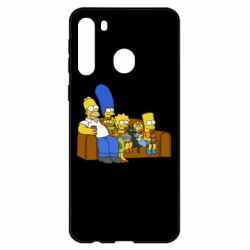 Чехол для Samsung A21 Семейство Симпсонов - PrintSalon