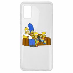 Чехол для Samsung A41 Семейство Симпсонов-PrintSalon Чехол для Samsung A41 Семейство Симпсонов