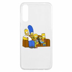 Чехол для Samsung A50 Семейство Симпсонов - PrintSalon