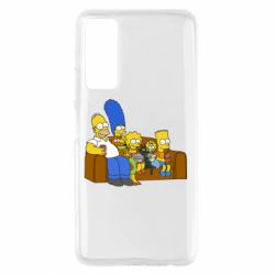 Чехол для Huawei P Smart 2021 Семейство Симпсонов