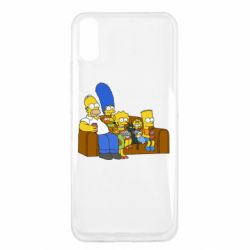 Чехол для Xiaomi Redmi 9a Семейство Симпсонов - PrintSalon