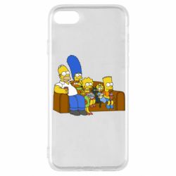 Чехол для iPhone SE 2022 Семейство Симпсонов - PrintSalon