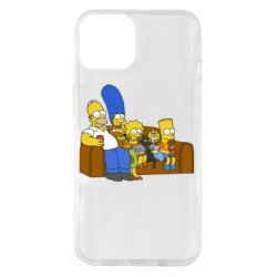 Чехол для iPhone 14 Семейство Симпсонов - PrintSalon