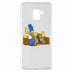 Чехол для Samsung A8+ 2018 Семейство Симпсонов - PrintSalon