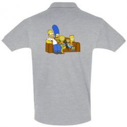 Мужское поло Семейство Симпсонов - PrintSalon