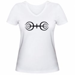 Жіноча футболка з V-подібним вирізом Senju clan - PrintSalon