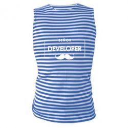 Майка-тельняшка Senor Developer - PrintSalon