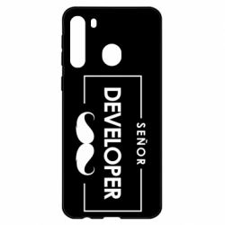 Чехол для Samsung A21 Senor Developer - PrintSalon