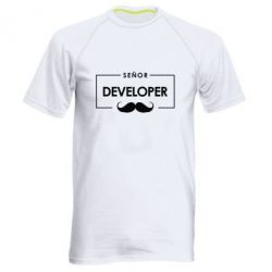 Мужская футболка для спорта Senor Developer - PrintSalon