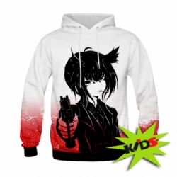 Дитяче 3D худі Senpai Girl - PrintSalon